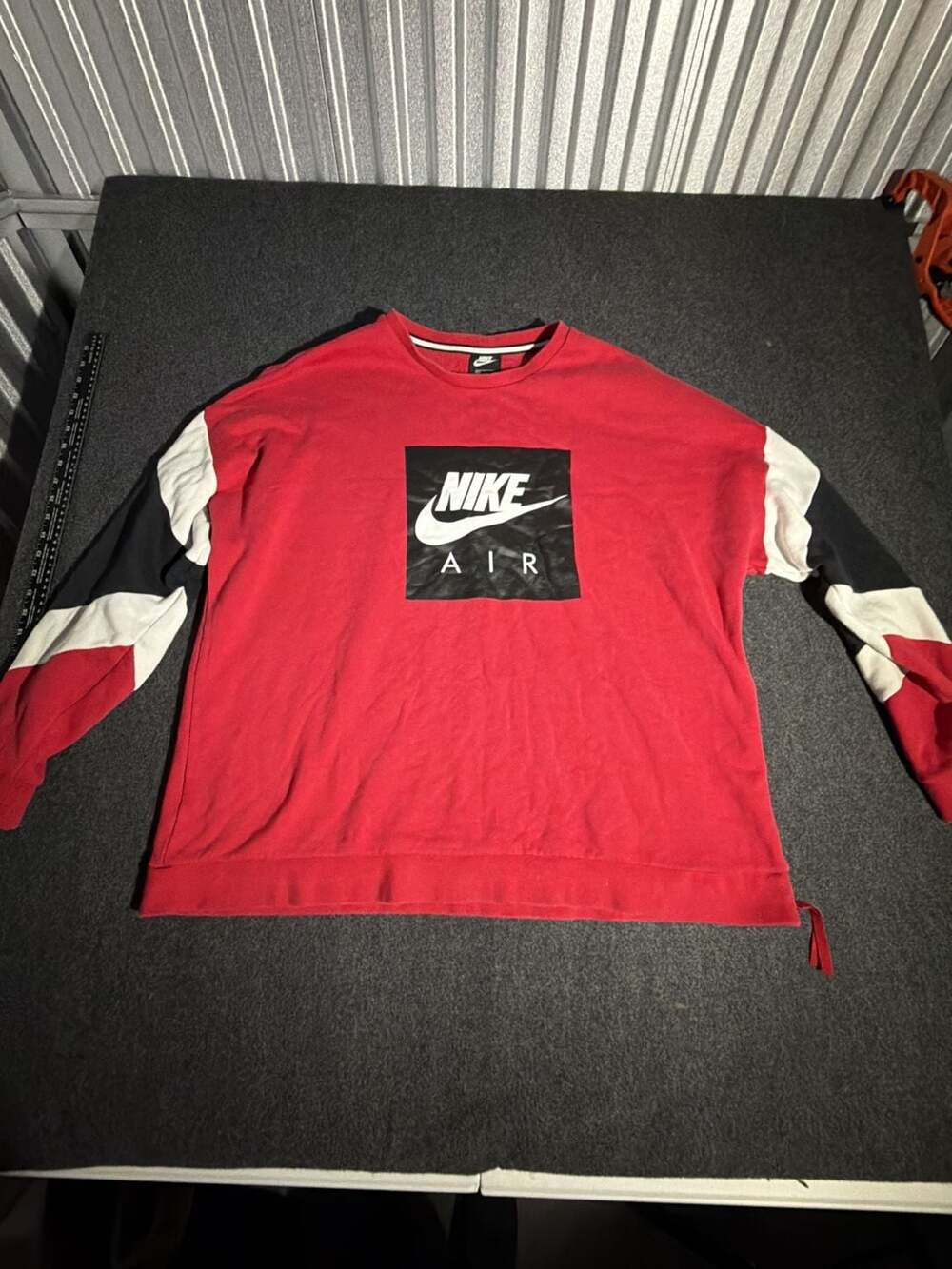 Nike Air Colorblocked Sweatshirt Red Black White XXL